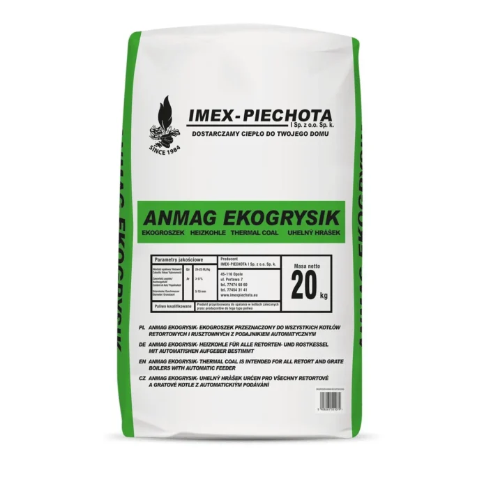 ANMAG Steinkohle 25 - 60 mm 20kg x 50 Sack 1000kg Palette - Image 2