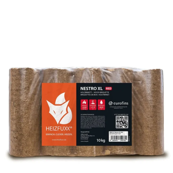 Heizfuxx Nestro XL Rot 10kg x 96 Gebinde 960kg Palette - Image 2