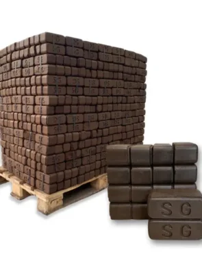 Premium Torfbriketts – 960 kg Palette, naturbelassen, für Kamine und Öfen